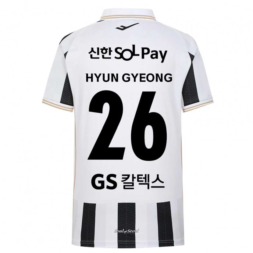 Danxen Kinderen Hyun-Gyeong Jeong #26 Zwart Wit Uitshirt Uittenue 2026/27 T-Shirt