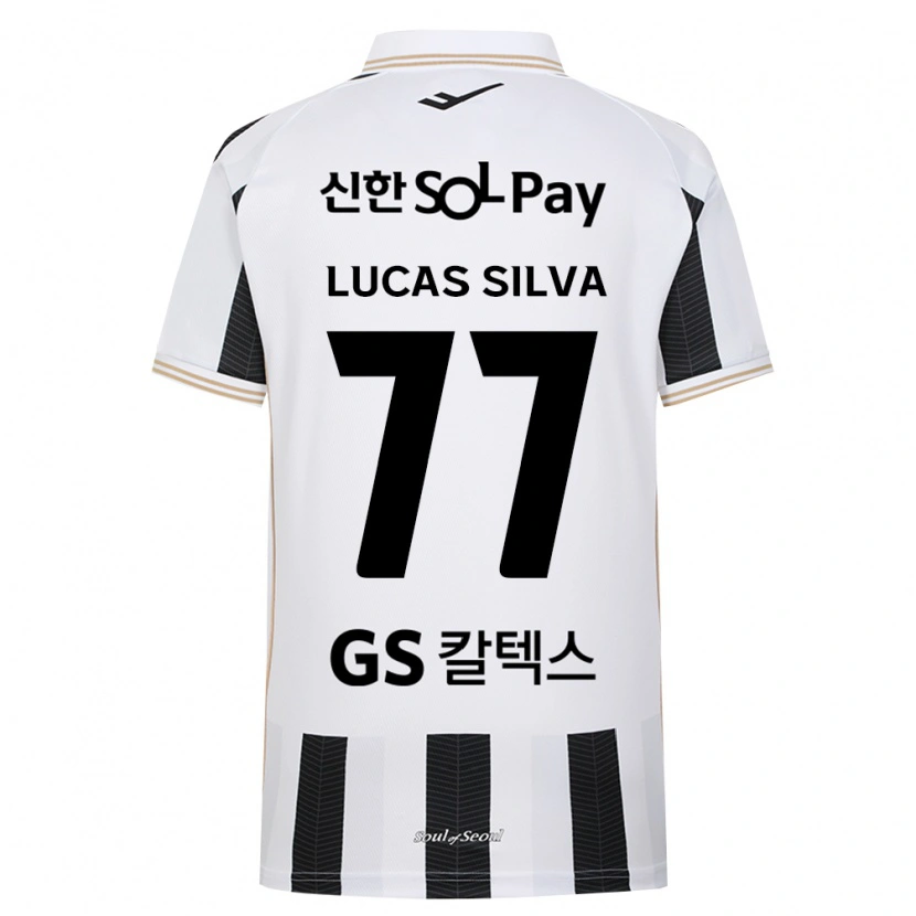 Danxen Kinderen Lucas Silva #77 Zwart Wit Uitshirt Uittenue 2026/27 T-Shirt