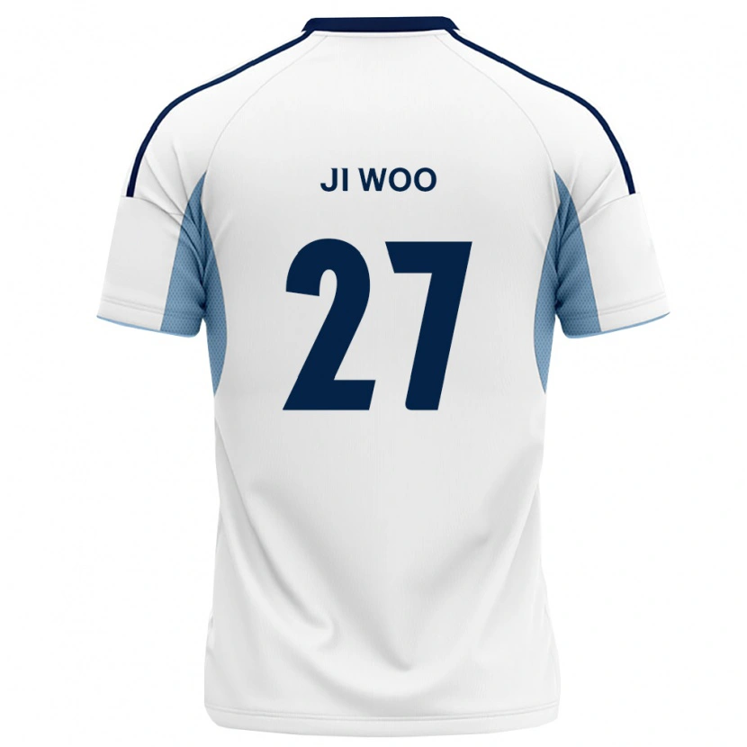 Danxen Kinderen Ji-Woo Lee #27 Koninklijk Blauw Wit Uitshirt Uittenue 2026/27 T-Shirt
