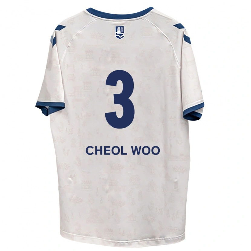 Danxen Kinderen Cheol-Woo Park #3 Koninklijk Blauw Wit Uitshirt Uittenue 2026/27 T-Shirt