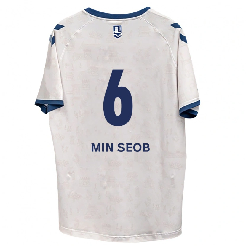 Danxen Kinderen Min-Seob Song #6 Koninklijk Blauw Wit Uitshirt Uittenue 2026/27 T-Shirt