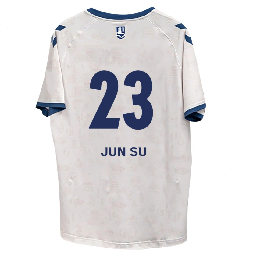 Danxen Kinderen Jun-Su Ahn #23 Koninklijk Blauw Wit Uitshirt Uittenue 2026/27 T-Shirt