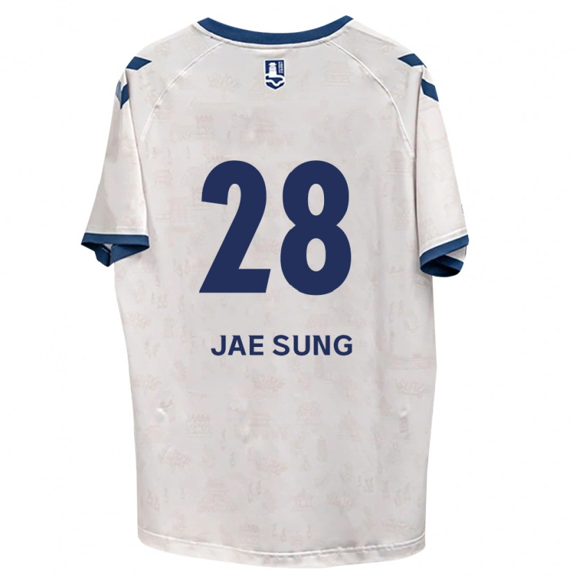 Danxen Kinderen Jae-Sung Kim #28 Koninklijk Blauw Wit Uitshirt Uittenue 2026/27 T-Shirt