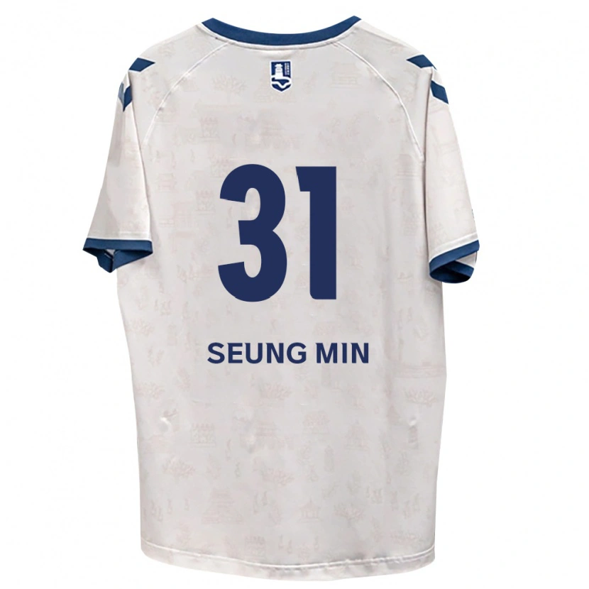 Danxen Kinderen Seung-Min Baek #31 Koninklijk Blauw Wit Uitshirt Uittenue 2026/27 T-Shirt