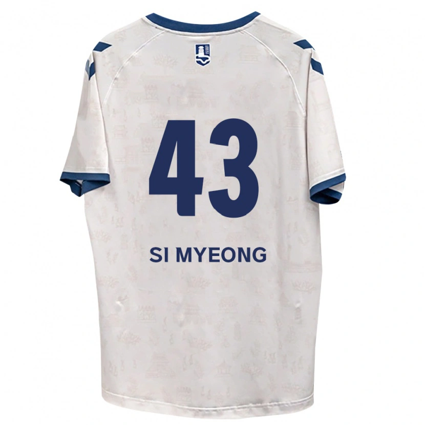 Danxen Kinderen Si-Myeong Lee #43 Koninklijk Blauw Wit Uitshirt Uittenue 2026/27 T-Shirt