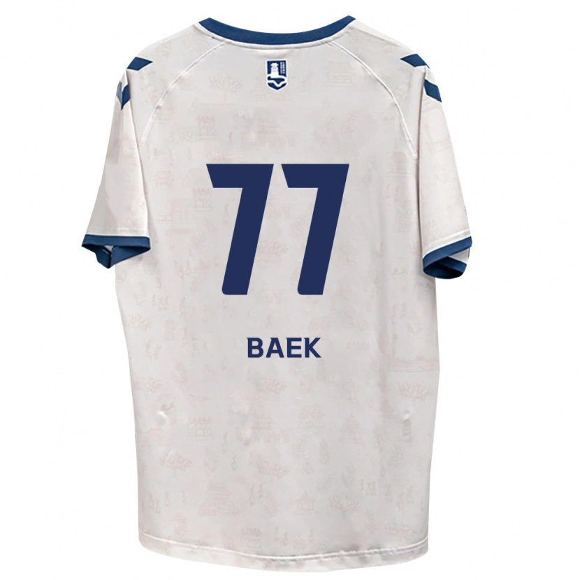 Danxen Kinderen Kyeong Baek #77 Koninklijk Blauw Wit Uitshirt Uittenue 2026/27 T-Shirt