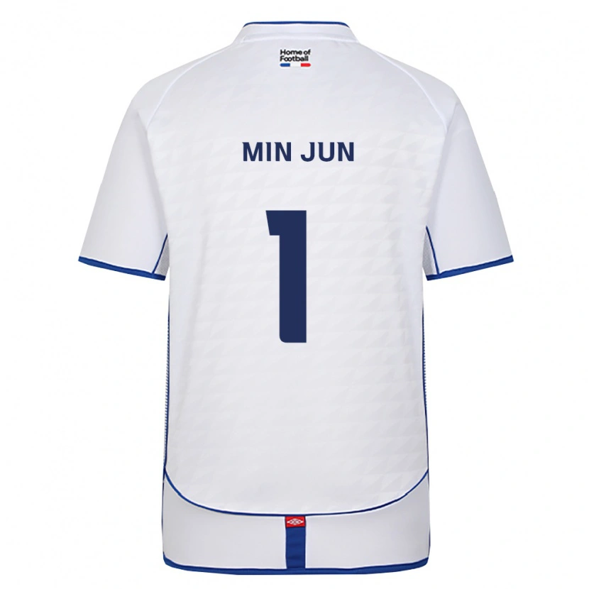 Danxen Kinderen Min-Jun Kim #1 Zwart Wit Rood Uitshirt Uittenue 2026/27 T-Shirt