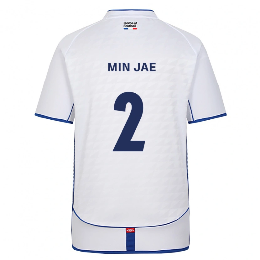 Danxen Kinderen Min-Jae Cho #2 Zwart Wit Rood Uitshirt Uittenue 2026/27 T-Shirt