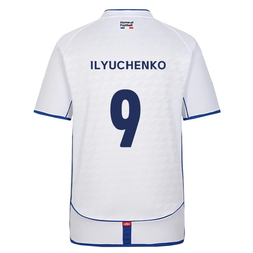 Danxen Kinderen Stanislav Ilyuchenko #9 Zwart Wit Rood Uitshirt Uittenue 2026/27 T-Shirt