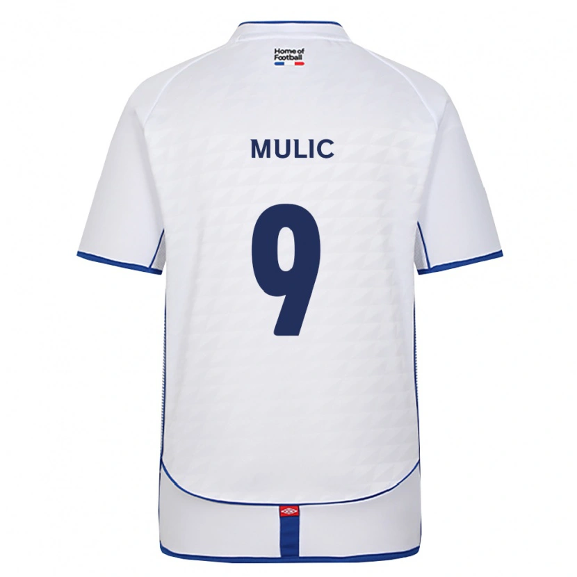 Danxen Kinderen Fejsal Mulic #9 Zwart Wit Rood Uitshirt Uittenue 2026/27 T-Shirt