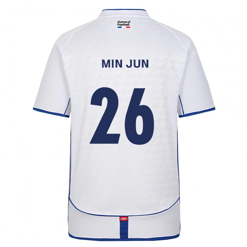 Danxen Kinderen Min-Jun Kim #26 Zwart Wit Rood Uitshirt Uittenue 2026/27 T-Shirt