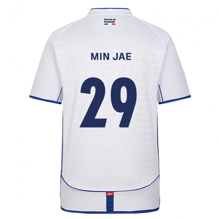 Danxen Kinderen Min-Jae Kim #29 Zwart Wit Rood Uitshirt Uittenue 2026/27 T-Shirt