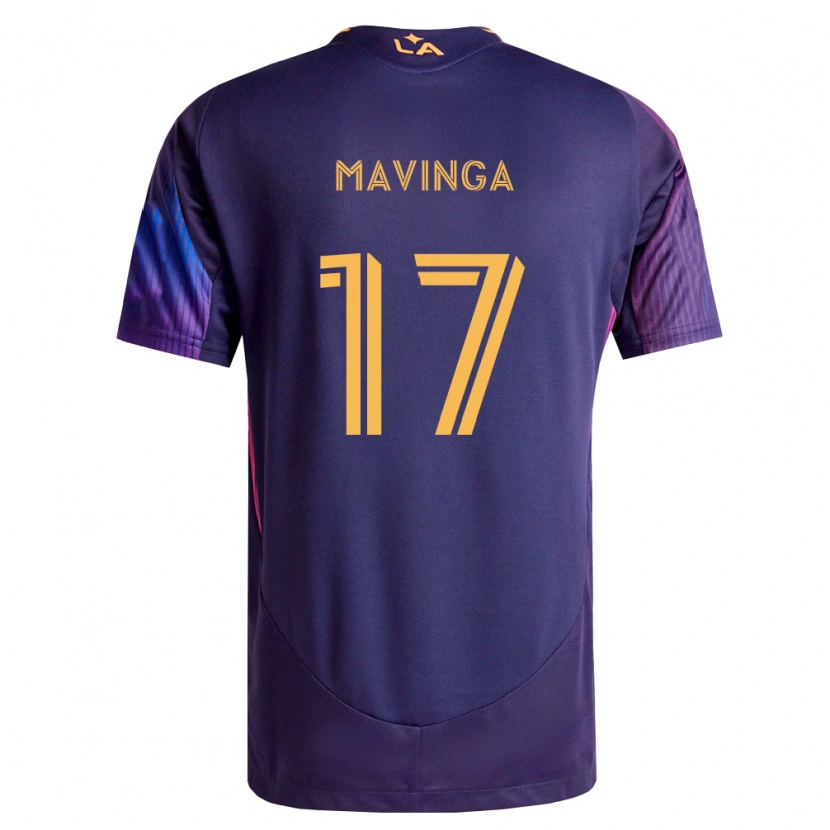 Danxen Kinderen Chris Mavinga #17 Diep Paars Geel Uitshirt Uittenue 2026/27 T-Shirt