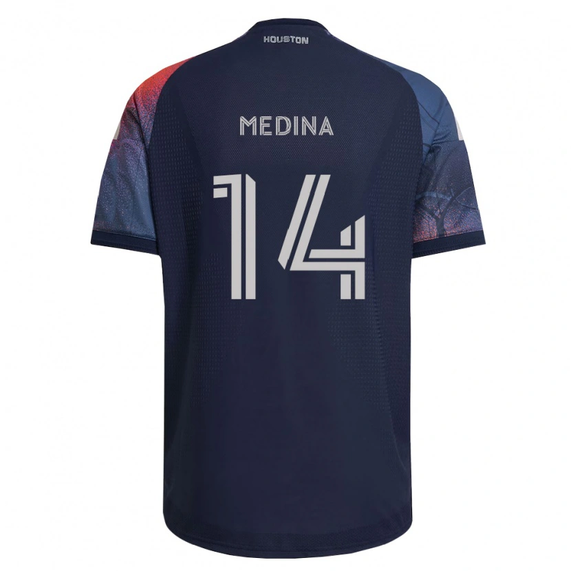 Danxen Kinderen Jeferson Medina #14 Diep Blauw Wit Oranje Uitshirt Uittenue 2026/27 T-Shirt