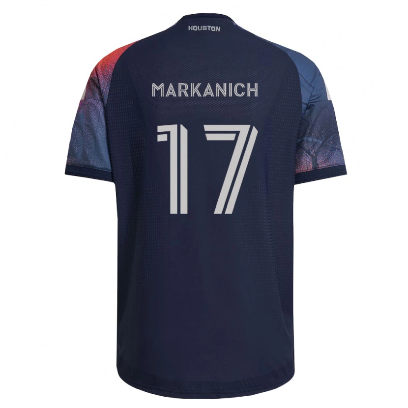 Danxen Kinderen Nick Markanich #17 Diep Blauw Wit Oranje Uitshirt Uittenue 2026/27 T-Shirt