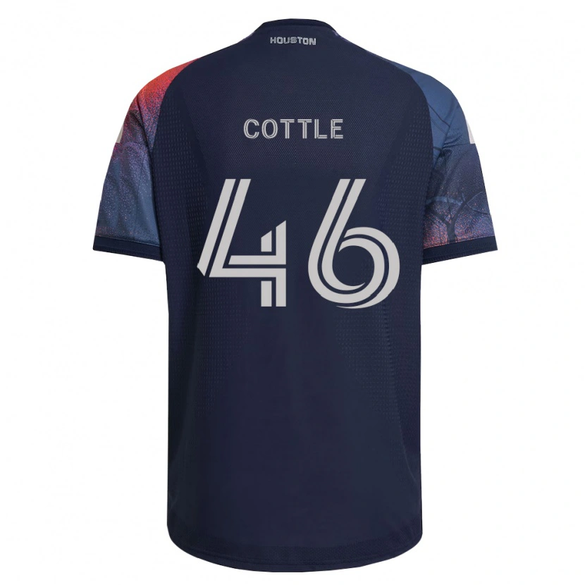 Danxen Kinderen Tristan Cottle #46 Diep Blauw Wit Oranje Uitshirt Uittenue 2026/27 T-Shirt