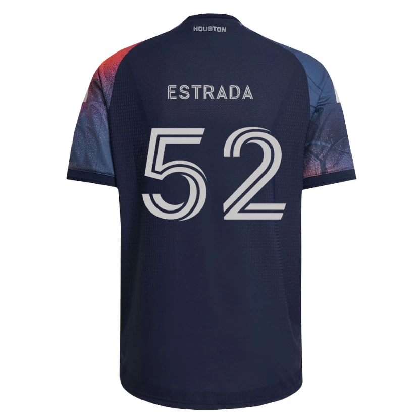 Danxen Kinderen Jorge Estrada #52 Diep Blauw Wit Oranje Uitshirt Uittenue 2026/27 T-Shirt