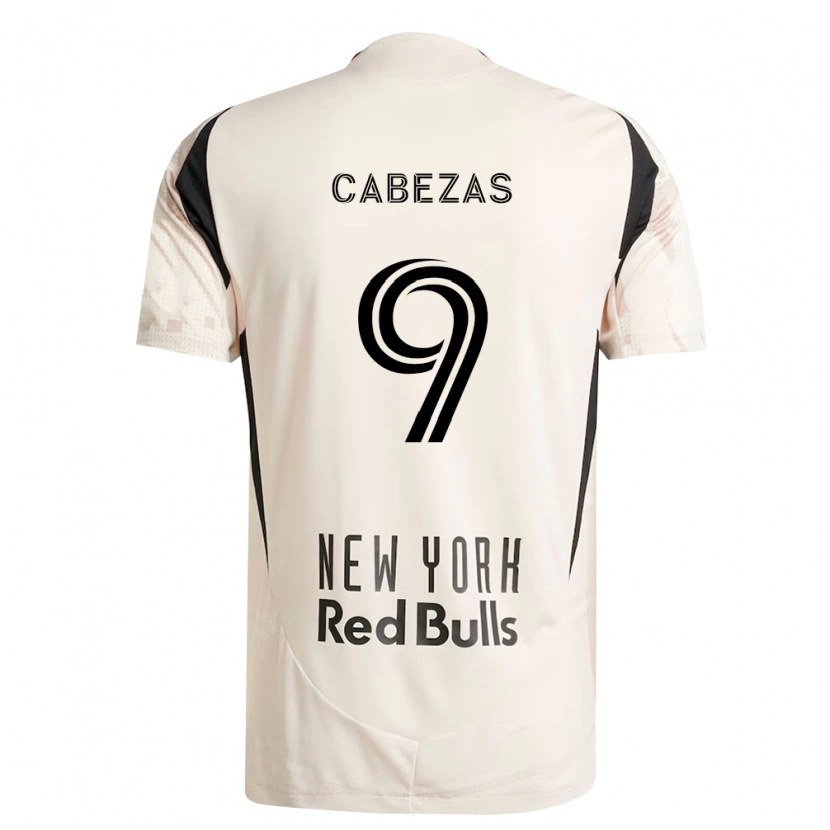 Danxen Kinderen Jorge Cabezas #9 Off-White Rood Zwart Uitshirt Uittenue 2026/27 T-Shirt