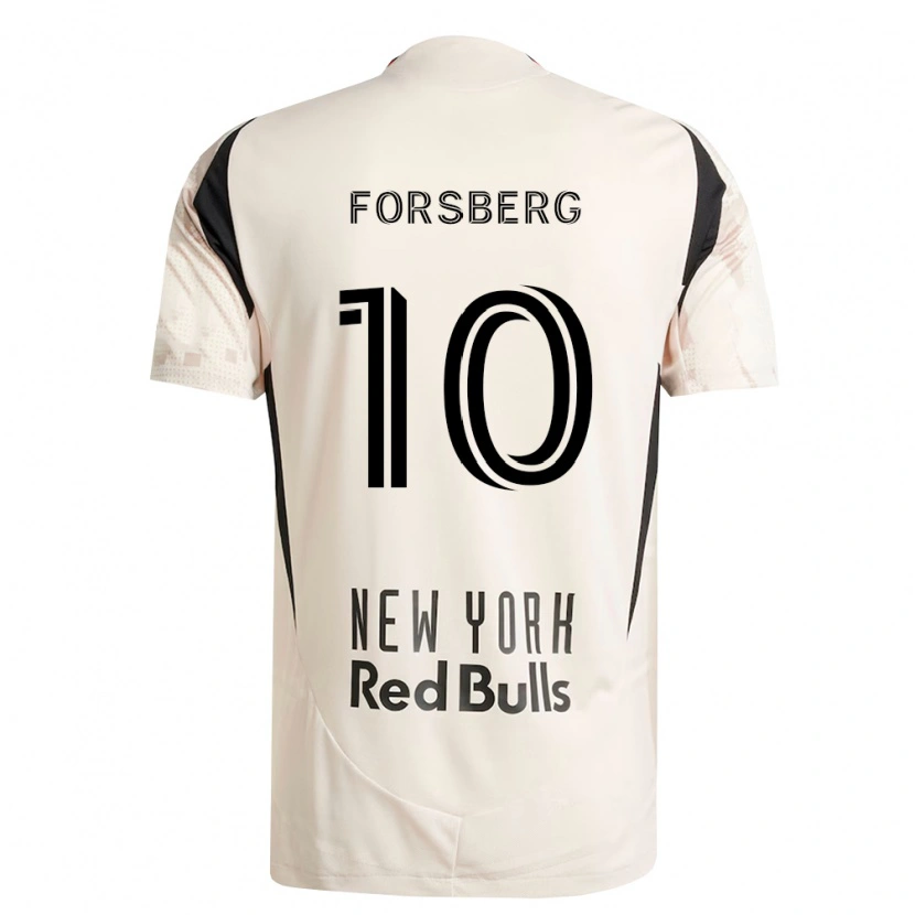 Danxen Kinderen Emil Forsberg #10 Off-White Rood Zwart Uitshirt Uittenue 2026/27 T-Shirt