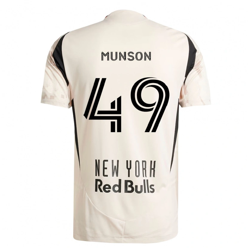 Danxen Kinderen Josh Munson #49 Off-White Rood Zwart Uitshirt Uittenue 2026/27 T-Shirt