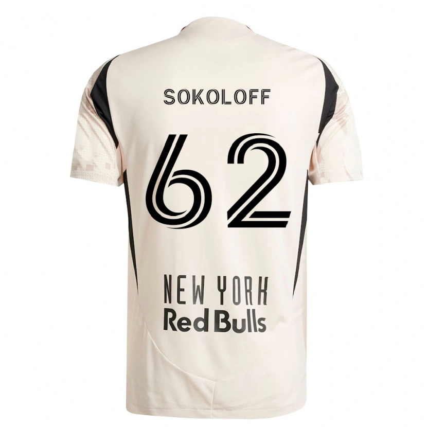 Danxen Kinderen Paul Sokoloff #62 Off-White Rood Zwart Uitshirt Uittenue 2026/27 T-Shirt