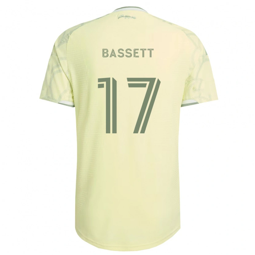 Danxen Kinderen Cole Bassett #17 Beige Wit Uitshirt Uittenue 2026/27 T-Shirt
