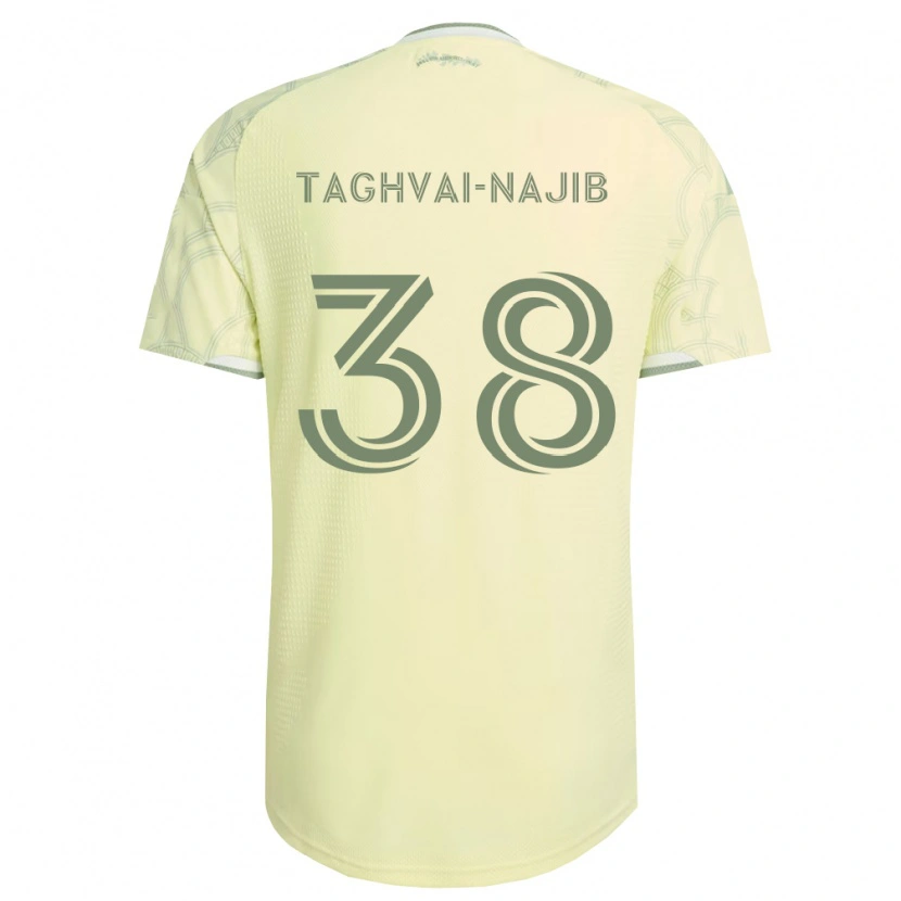 Danxen Kinderen Braxton Taghvai-Najib #38 Beige Wit Uitshirt Uittenue 2026/27 T-Shirt