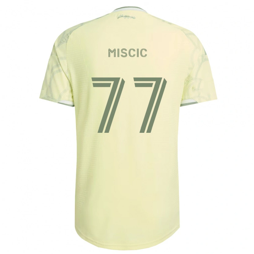 Danxen Kinderen Selmir Miscic #77 Beige Wit Uitshirt Uittenue 2026/27 T-Shirt