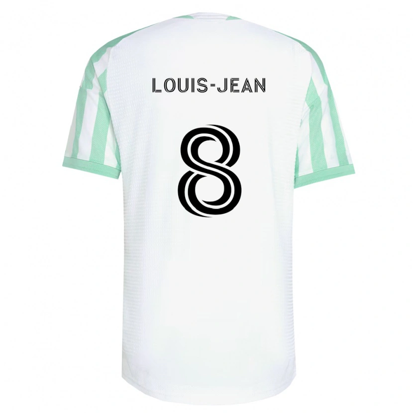 Danxen Kinderen Steeve Louis-Jean #8 Lichtgroen Zwart Wit Uitshirt Uittenue 2026/27 T-Shirt