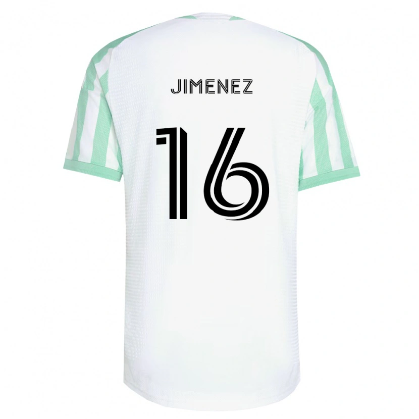 Danxen Kinderen Héctor Jiménez #16 Lichtgroen Zwart Wit Uitshirt Uittenue 2026/27 T-Shirt