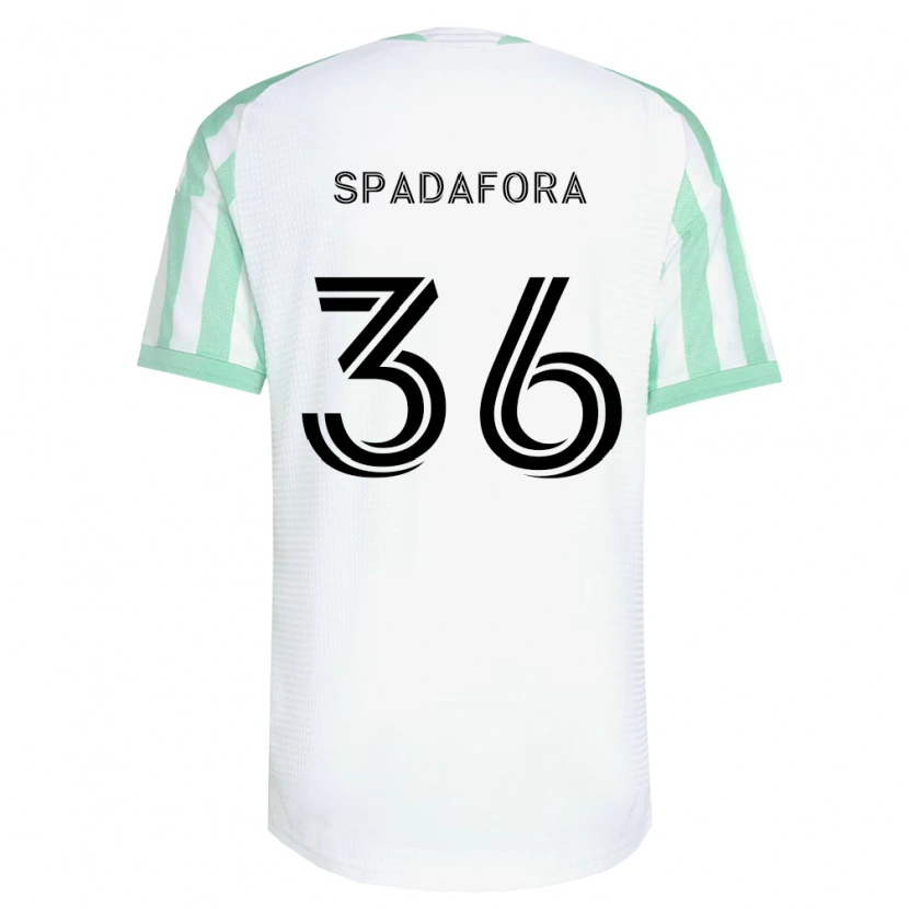 Danxen Kinderen Luke Spadafora #36 Lichtgroen Zwart Wit Uitshirt Uittenue 2026/27 T-Shirt
