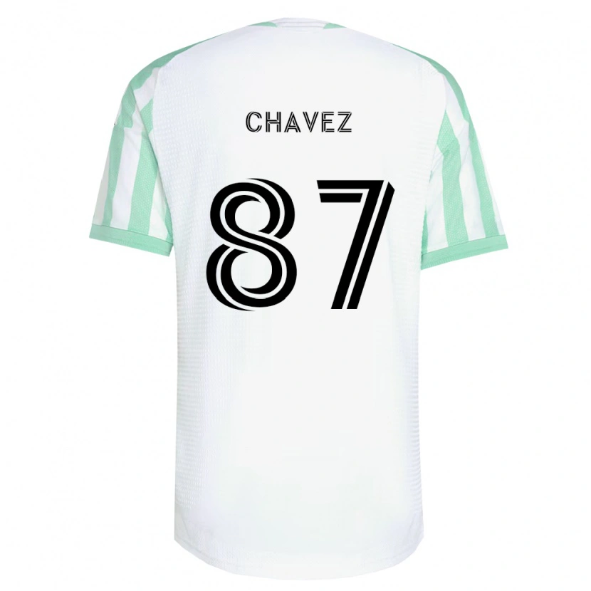 Danxen Kinderen Alfonso Ocampo-Chávez #87 Lichtgroen Zwart Wit Uitshirt Uittenue 2026/27 T-Shirt