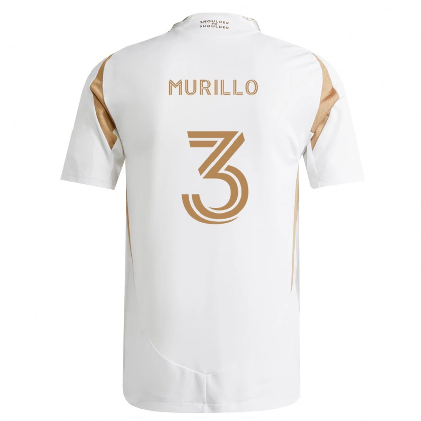 Danxen Kinderen Jesús Murillo #3 Wit Bruin Uitshirt Uittenue 2026/27 T-Shirt