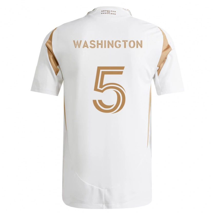 Danxen Kinderen Mason Washington #5 Wit Bruin Uitshirt Uittenue 2026/27 T-Shirt