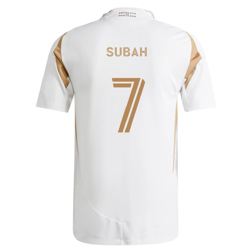 Danxen Kinderen Yekeson Subah #7 Wit Bruin Uitshirt Uittenue 2026/27 T-Shirt