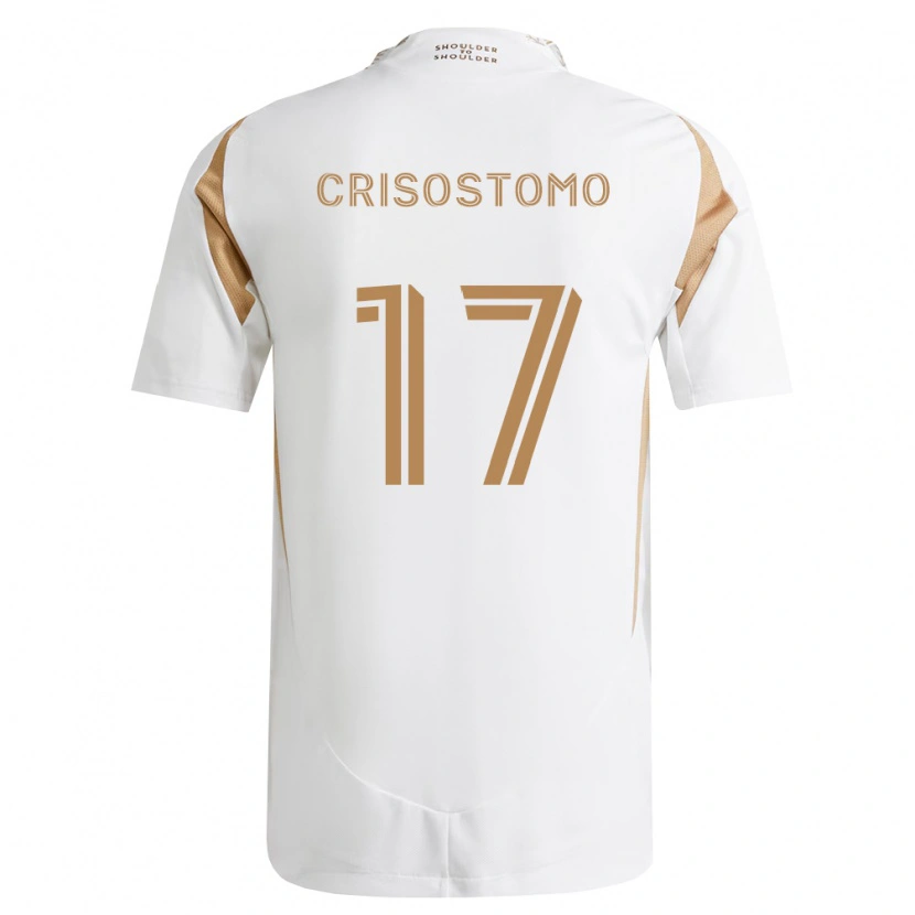 Danxen Kinderen Danny Crisostomo #17 Wit Bruin Uitshirt Uittenue 2026/27 T-Shirt