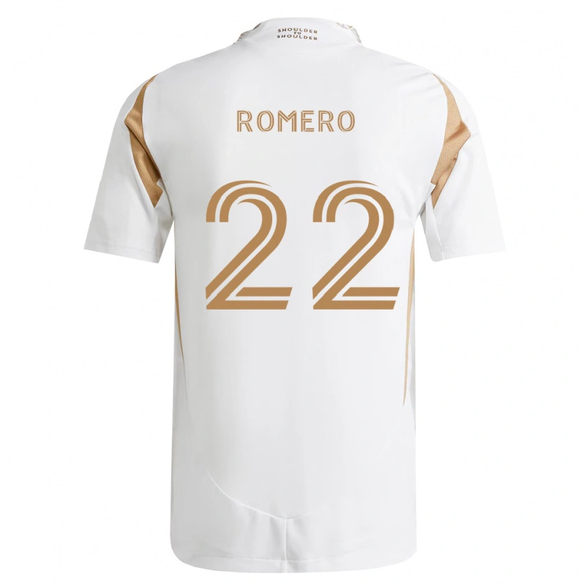 Danxen Kinderen Abraham Romero #22 Wit Bruin Uitshirt Uittenue 2026/27 T-Shirt