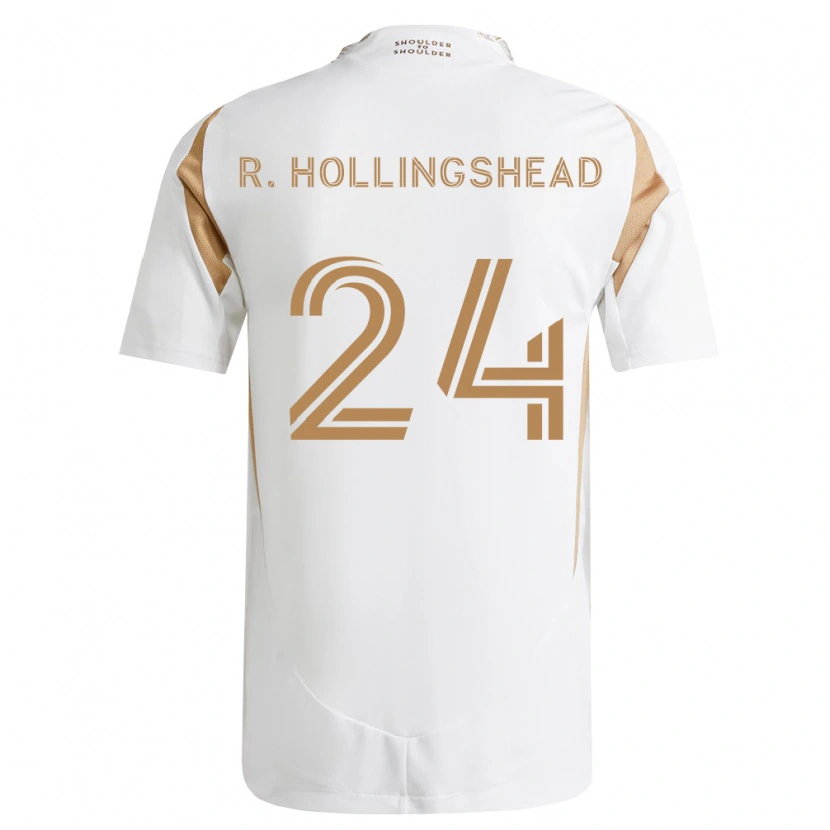 Danxen Kinderen Ryan Hollingshead #24 Wit Bruin Uitshirt Uittenue 2026/27 T-Shirt