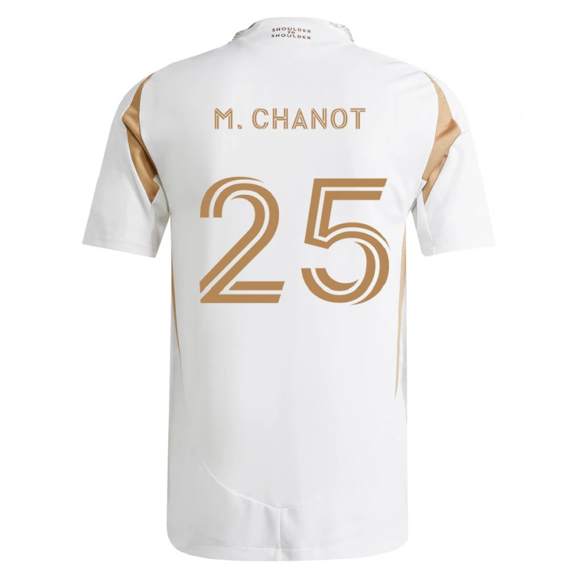 Danxen Kinderen Maxime Chanot #25 Wit Bruin Uitshirt Uittenue 2026/27 T-Shirt