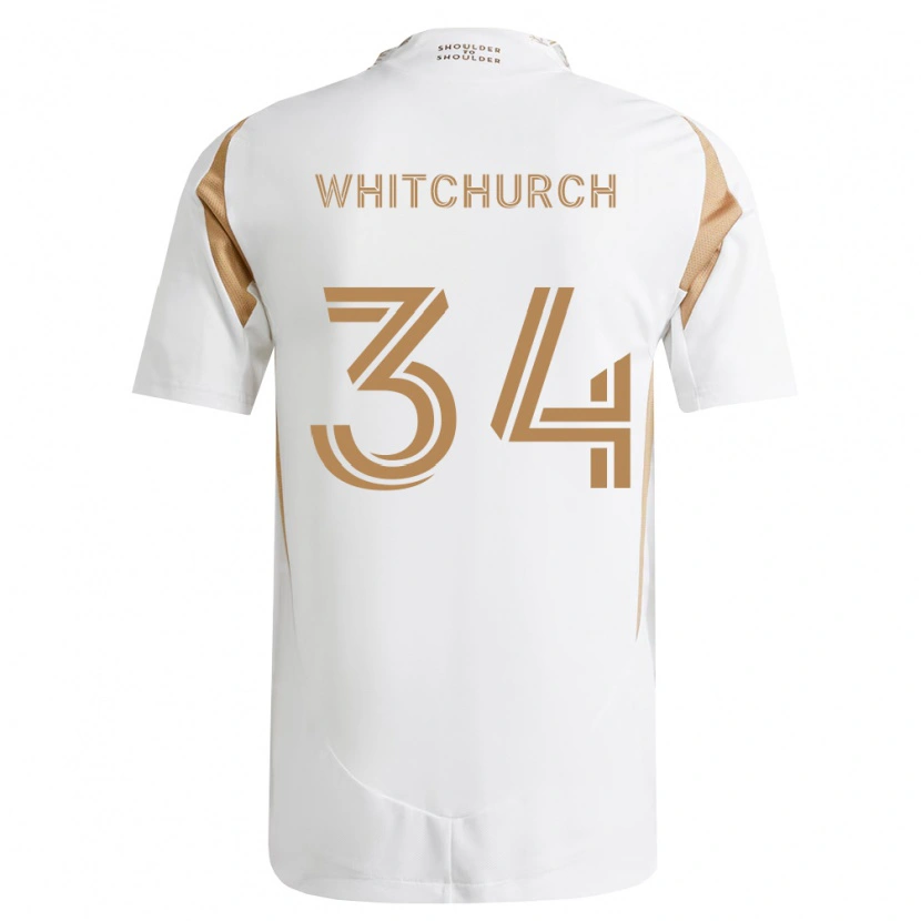 Danxen Kinderen Giuliano Whitchurch #34 Wit Bruin Uitshirt Uittenue 2026/27 T-Shirt