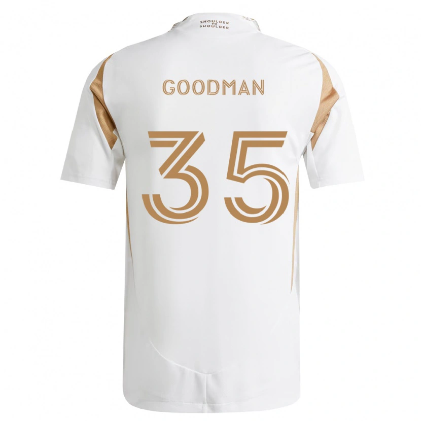Danxen Kinderen Luke Goodman #35 Wit Bruin Uitshirt Uittenue 2026/27 T-Shirt