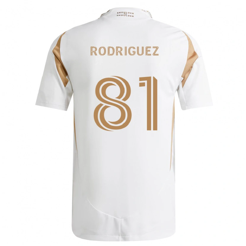 Danxen Kinderen Ernesto Rodriguez #81 Wit Bruin Uitshirt Uittenue 2026/27 T-Shirt