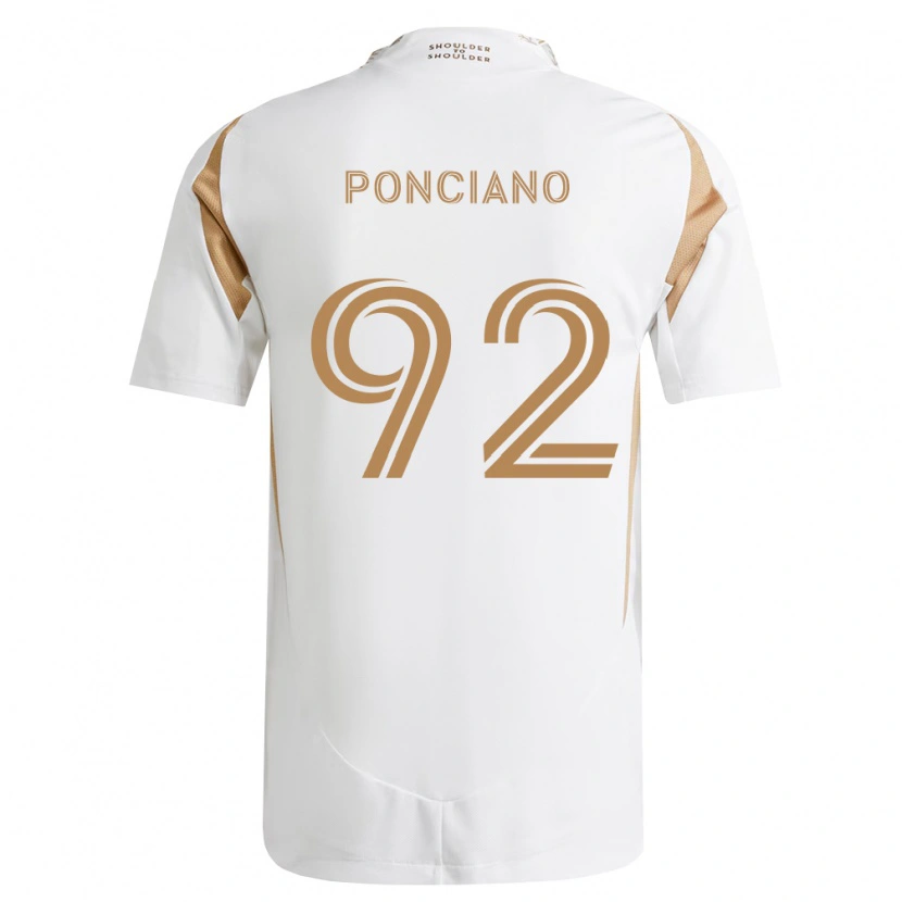 Danxen Kinderen Emir Ponciano #92 Wit Bruin Uitshirt Uittenue 2026/27 T-Shirt