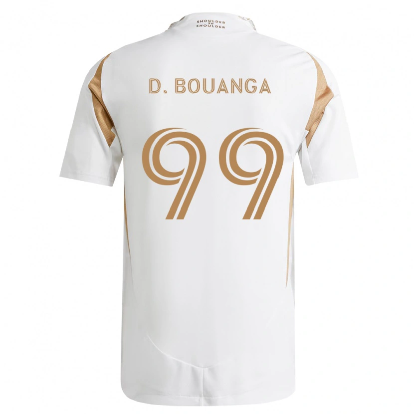 Danxen Kinderen Denis Bouanga #99 Wit Bruin Uitshirt Uittenue 2026/27 T-Shirt