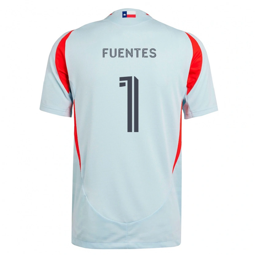 Danxen Kinderen Eliezer Fuentes #1 Donkergrijs Wit Rood Uitshirt Uittenue 2026/27 T-Shirt