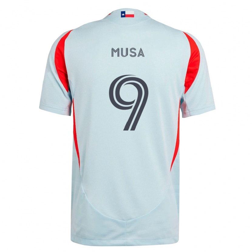 Danxen Kinderen Petar Musa #9 Donkergrijs Wit Rood Uitshirt Uittenue 2026/27 T-Shirt