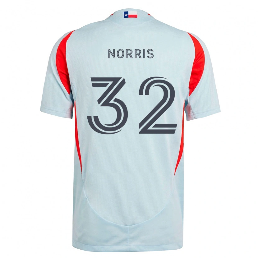 Danxen Kinderen Nolan Norris #32 Donkergrijs Wit Rood Uitshirt Uittenue 2026/27 T-Shirt