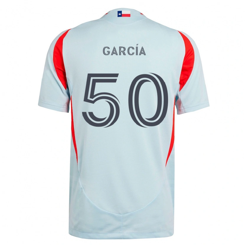 Danxen Kinderen Diego García #50 Donkergrijs Wit Rood Uitshirt Uittenue 2026/27 T-Shirt
