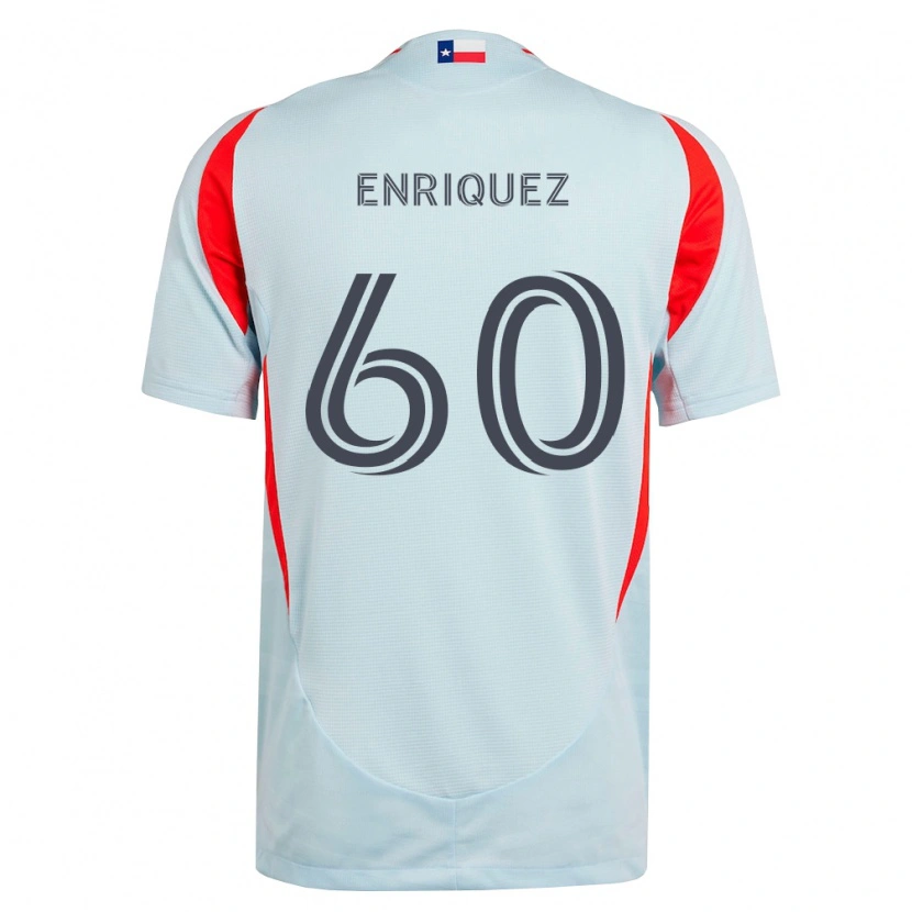 Danxen Kinderen Fabian Enriquez #60 Donkergrijs Wit Rood Uitshirt Uittenue 2026/27 T-Shirt