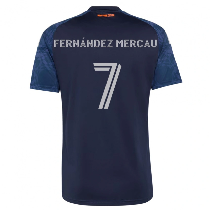 Danxen Kinderen Nicolás Fernández Mercau #7 Diep Blauw Wit Uitshirt Uittenue 2026/27 T-Shirt